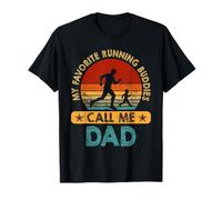 My Favorite Running Buddies Call Me Dad Daddy Fathers Day T-Shirt