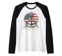 My Favorite Sailor Calls Me Daughter Raglan Baseball Tee