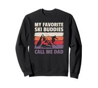 My Favorite Ski Buddies Call Me Dad Funny Skiing Sweatshirt