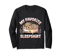 My Favorite Sleepshirt Border Terrier Dog Pajamas Dog Lovers Long Sleeve T-Shirt