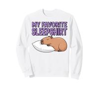 My Favorite Sleepshirt Cute Cozy CAPIBARA Design Sweatshirt