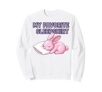 My Favorite Sleepshirt Cute Cozy RABBIT Design Sweatshirt