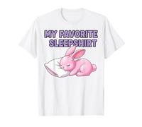 My Favorite Sleepshirt Cute Cozy Rabbit Design T-Shirt