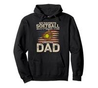 My Favorite Softball Player Calls Me Dad Father's Day Daddy Pullover Hoodie