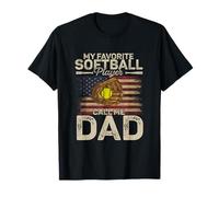 My Favorite Softball Player Calls Me Dad Father's Day Daddy T-Shirt