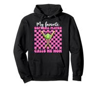 My Favorite Softball Player Calls Me Mom Softball Mom Mama Pullover Hoodie
