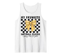 My Favorite Softball Player Calls Me Mom Softball Mom Mama Tank Top