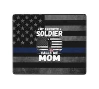 My Favorite Soldier Calls Me Mom Mouse Pads Portable Mousepad Rubber Base Mouse Mat For Work Gaming Laptop 25X30Cm