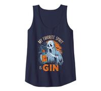 My Favorite Spirit Is Gin Ghost Halloween Gin Tank Top