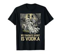 My Favorite Spirit Is Vodka Ghost Halloween Vodka T-Shirt