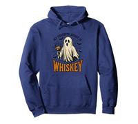 My Favorite Spirit Is Whiskey Funny Ghost Halloween Costume Pullover Hoodie