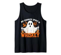 My Favorite Spirit is Whiskey Funny Halloween Drinking Ghost Tank Top