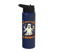 My Favorite Spirit is Whiskey is Ghost Stainless Steel Insulated Water Bottle