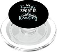 My Favorite Sport Is Reading Book Lover Read Bookworm Reader PopSockets PopGrip for MagSafe