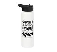 My Favorite Synchro Swimmer Mom Synchronized Swimming Stainless Steel Insulated Water Bottle