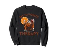 My Favorite Therapy Old Fashioned Cocktail Whiskey Lovers Sweatshirt