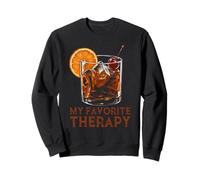 My Favorite Therapy Old Fashioned Cocktail Whiskey Lovers Sweatshirt