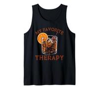 My Favorite Therapy Old Fashioned Cocktail Whiskey Lovers Tank Top