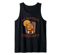 My Favorite Therapy Old Fashioned Cocktail Whiskey Lovers Tank Top