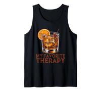 My Favorite Therapy Old Fashioned Cocktail Whiskey Lovers Tank Top