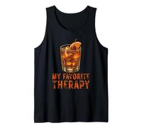 My Favorite Therapy Whiskey Cocktail Drinking Humor Tank Top
