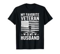 My Favorite Veteran Is My Husband Military Veterans Day T-Shirt