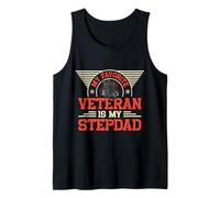 My Favorite Veteran is My Stepdad Parent Dad Family Tank Top