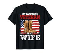 My Favorite Veteran Is My Wife Pride Veterans Relatives T-Shirt