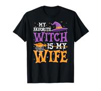 My Favorite Witch is My Wife Funny Husband Halloween T-Shirt