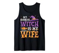 My Favorite Witch is My Wife Funny Husband Halloween Tank Top