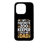 My Favorite Zoo Keeper Calls Me Dad Funny Fathers Day Case for iPhone 15 Pro