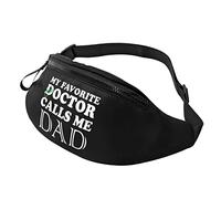 My FavoriteCalls Me Dad Waist Bag Men's and Women's Adjustable Travel Chest Pack Outdoor Running Waist Bag