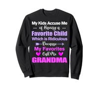 My Favorites Call Me Grandma Funny Grandma Birthday Sweatshirt