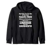 My Favorites Call Me Grandpa Funny Father's day Grandpa Zip Hoodie