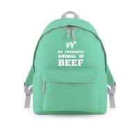 My Favourite Animal is Beef Backpack Rucksack 18L Bag - 42 x 31 x 21cm