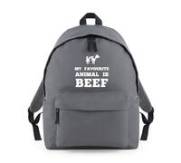 My Favourite Animal is Beef Backpack Rucksack 18L Bag - 42 x 31 x 21cm