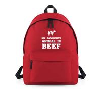 My Favourite Animal is Beef Backpack Rucksack 18L Bag - 42 x 31 x 21cm