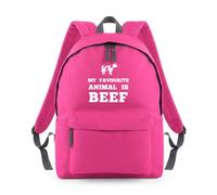 My Favourite Animal is Beef Backpack Rucksack 18L Bag - 42 x 31 x 21cm