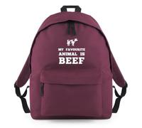 My Favourite Animal is Beef Backpack Rucksack 18L Bag - 42 x 31 x 21cm