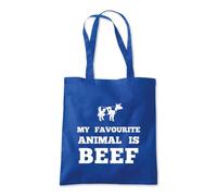 My Favourite Animal is Beef Tote Shopping Bag 10 Litres Capacity 42 x 38cm