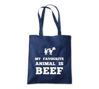 My Favourite Animal is Beef Tote Shopping Bag 10 Litres Capacity 42 x 38cm