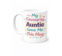 My Favourite Auntie Gave Me This Mug, Ceramic, 11oz, Microwave and Dishwasher Safe, Novelty Gift Mug Niece Nephew Birthday Gift