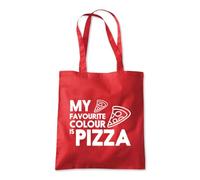 My Favourite colour Is Pizza Tote Shopping Bag 10 Litres Capacity 42 x 38cm