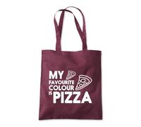 My Favourite colour Is Pizza Tote Shopping Bag 10 Litres Capacity 42 x 38cm