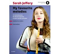 My Favourite Melodies - 14 Selected Pieces - Soprano Recorder (Tenor Recorder) and Piano - Sheet Music - Schott Music (ED 23555D)
