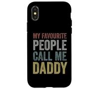 My Favourite People Call Me Daddy - Cool Retro Father's Day Case for iPhone X/XS