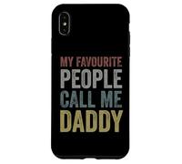 My Favourite People Call Me Daddy - Cool Retro Father's Day Case for iPhone XS Max