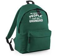 My Favourite People Call Me Grandad Funny Backpack Rucksack Dimensions: 31 x 42 x 21 cm Capacity: 18 litres Ruck Sack -Forest