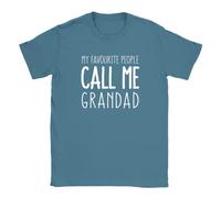 My Favourite People Call Me Grandad Mens T-Shirt Gift Present Top for Grandad Indigo Blue