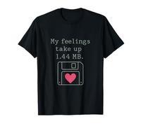 My feelings take up 1.44 MB Retro 90s Y2K Tech Graphic T-Shirt